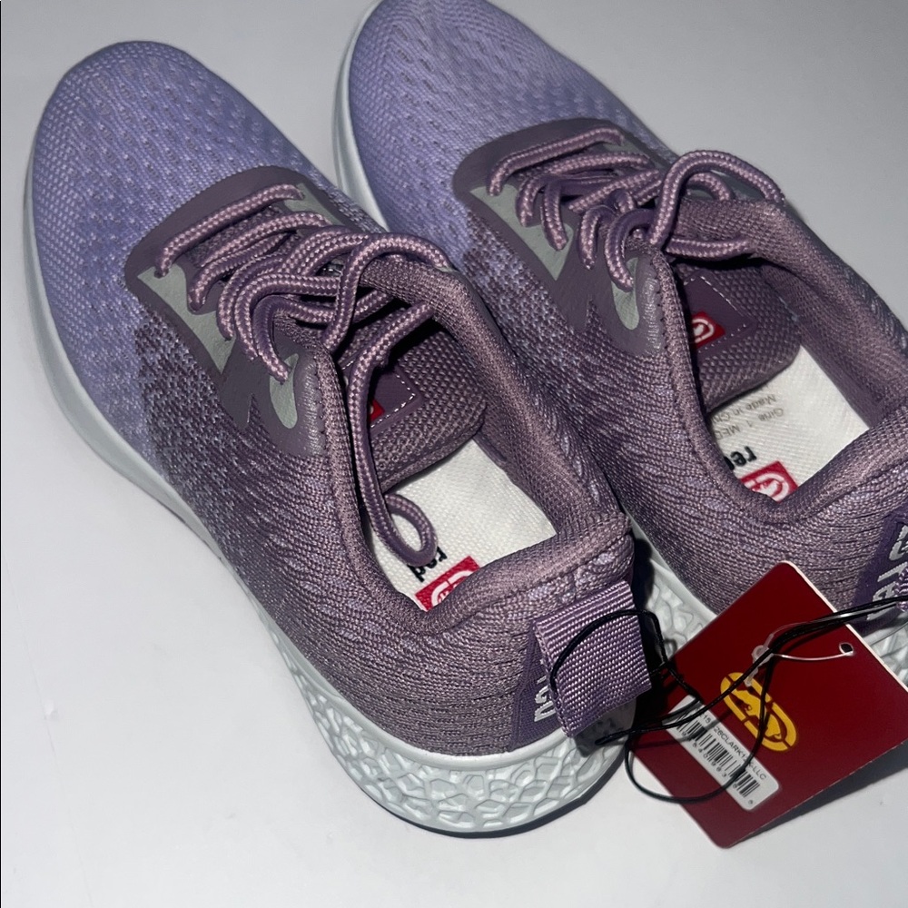 NWT Red Lavender Girls Sneakers Size 1 - Picture 8 of 9